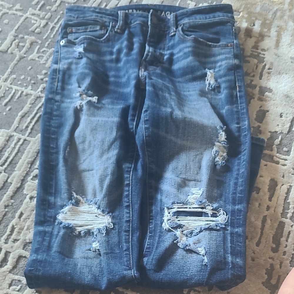 American Eagle Outfitters Dark Blue Denim